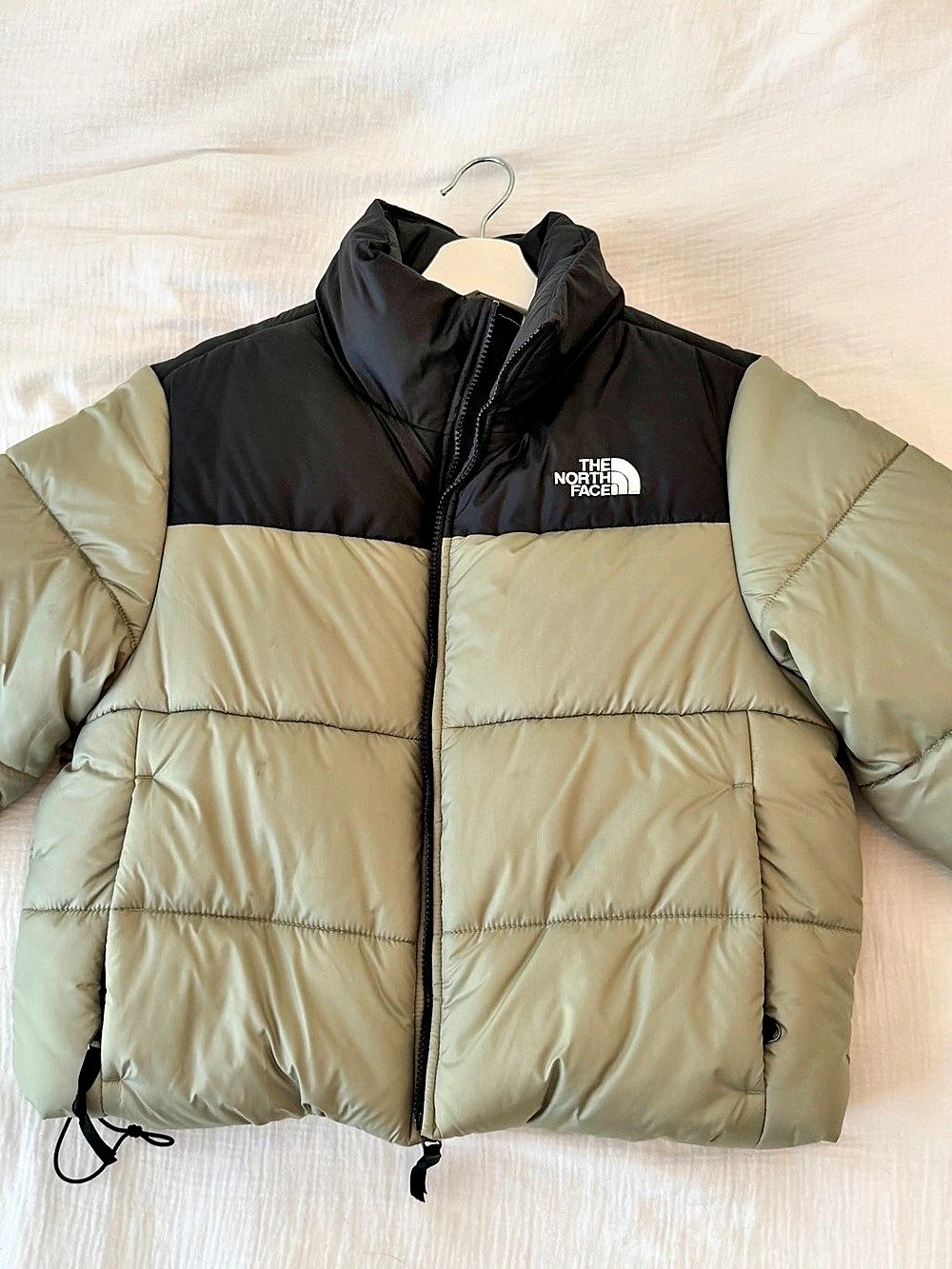 The North Face Saikuru cropped jacket in green Exclusive at ASOS size Large